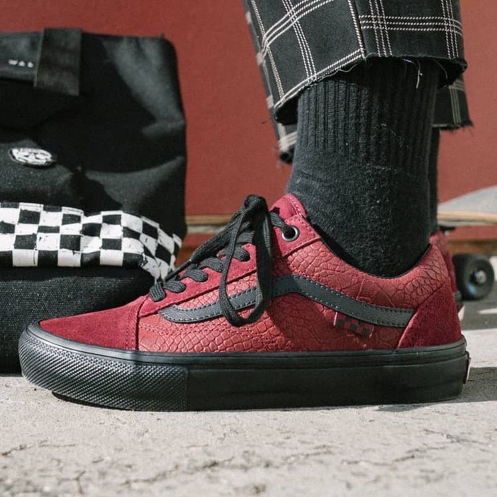 Vans Skate Old Skool X Breana Geering in Port 4.5 men/6.5 women